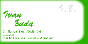 ivan buda business card